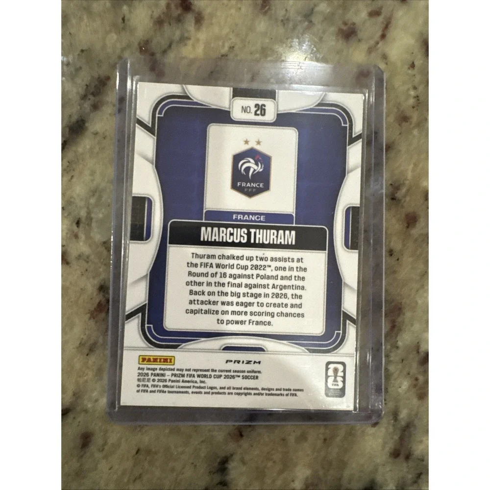 2026 Panini Prizm FIFA World Cup Marcus Thuram Silver Holo Prizm France